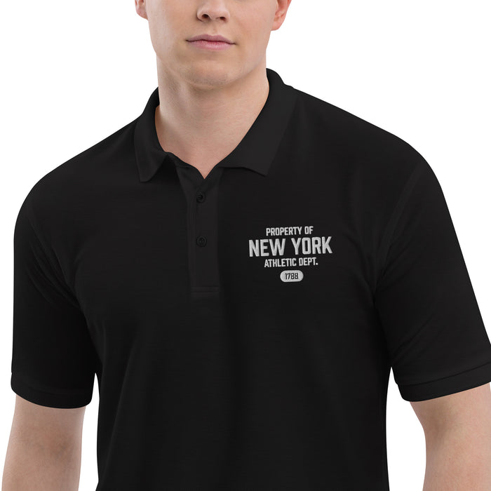New York Athletic Dept Men's Premium Polo Shirt (White Label)