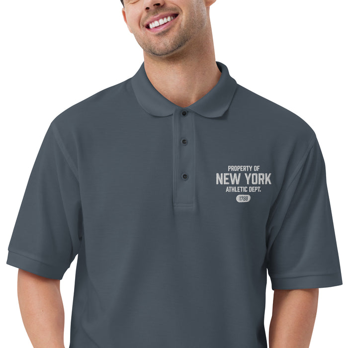 New York Athletic Dept Men's Premium Polo Shirt (White Label)