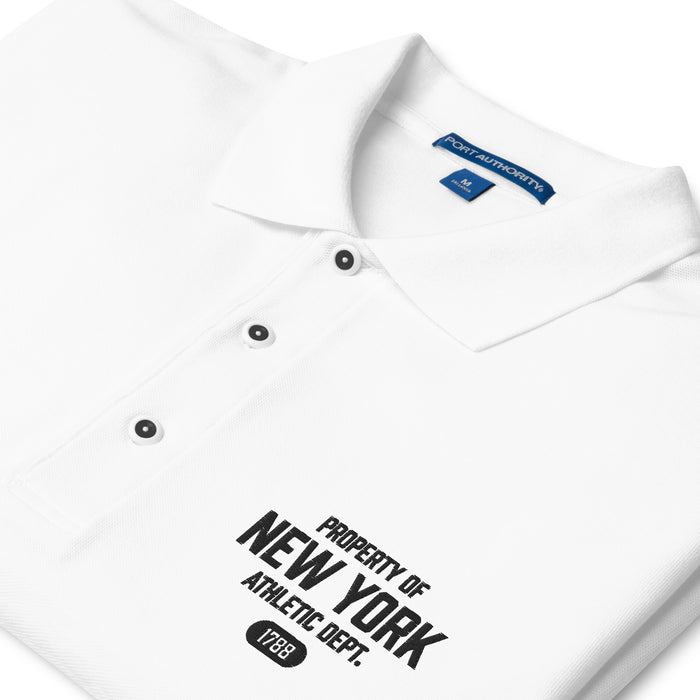 New York Athletic Dept Men's Premium Polo Shirt (Black Label)