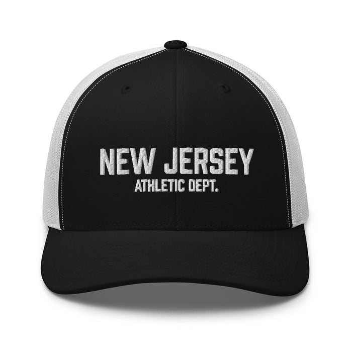 New Jersey Athletic Dept Retro Trucker Cap (White Label)