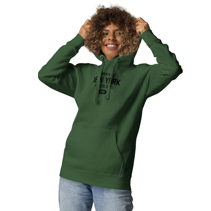 New York Athletic Dept Unisex Premium Hooded Sweatshirt (Black Label)