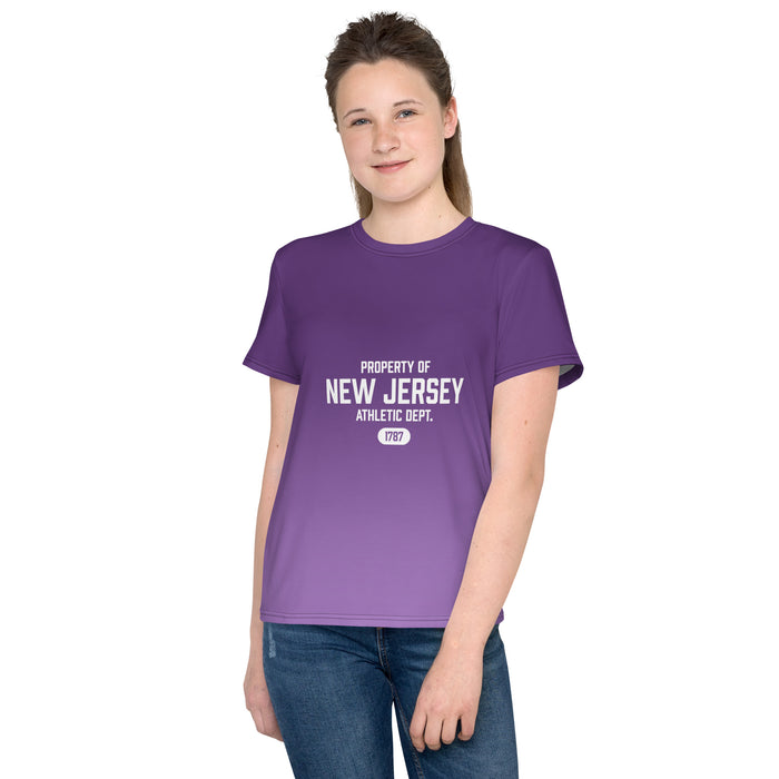 New Jersey Athletic Dept All-Over Printed Youth Athletic T-Shirt