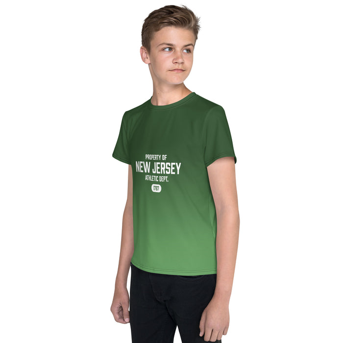 New Jersey Athletic Dept All-Over Printed Youth Athletic T-Shirt