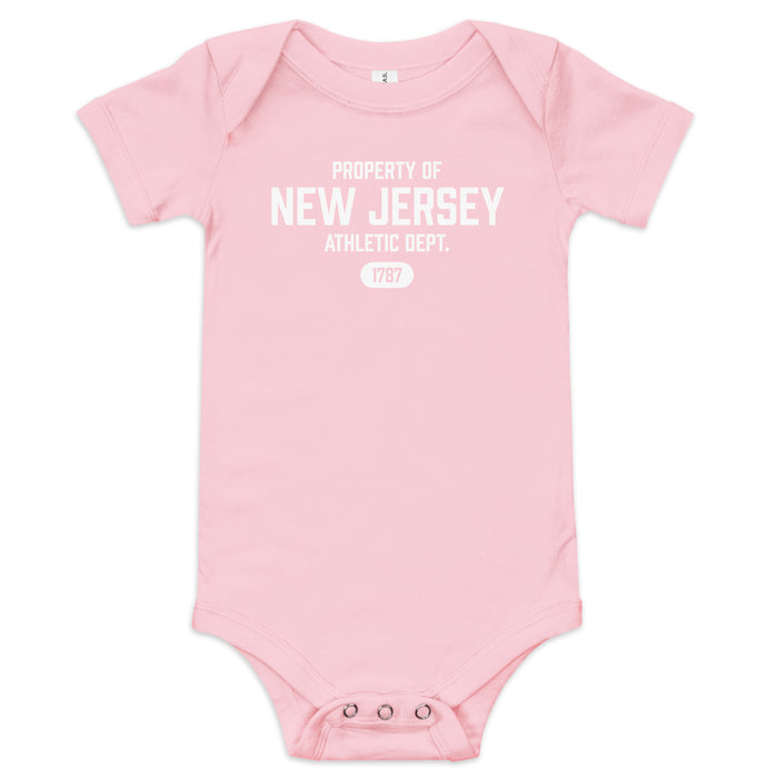 New Jersey Athletic Department Baby Short Sleeve One Piece Bodysuit