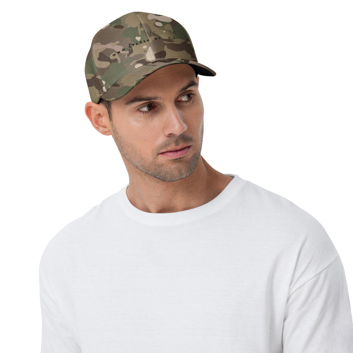 Star Showroom Closed Back Twill Cap (Green Camouflage)