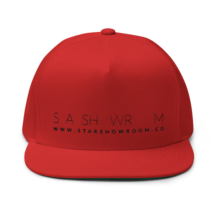 Star Showroom Flat Bill Snap Back Cap (Red)