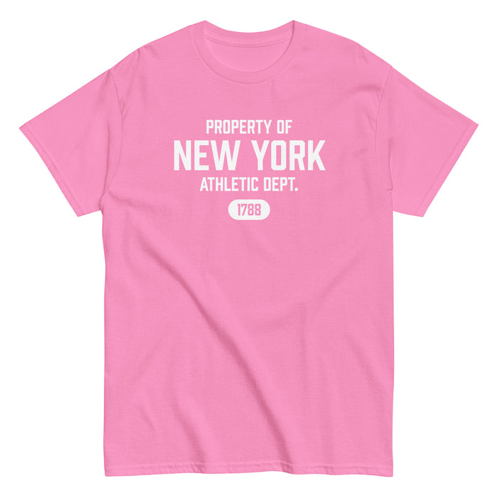 New York Athletic Dept Men's Classic Tee (White Label)