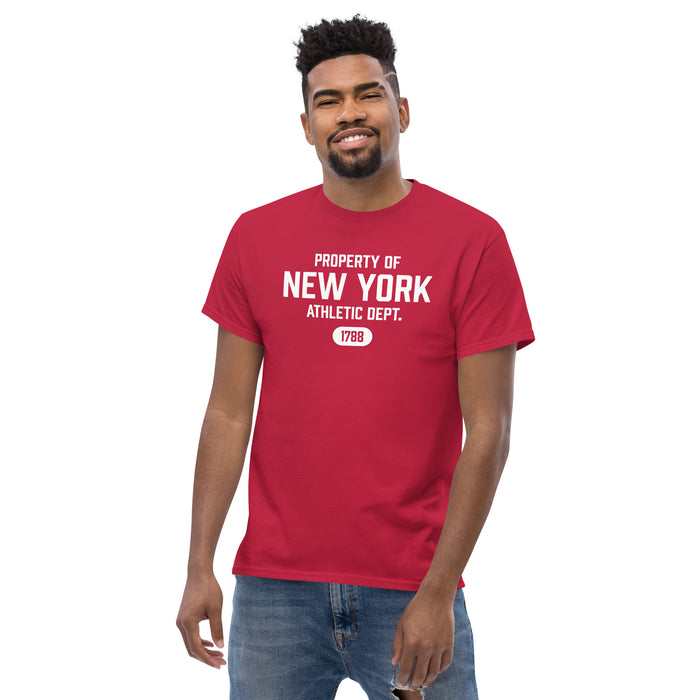 New York Athletic Dept Men's Classic T-Shirt (White Label)