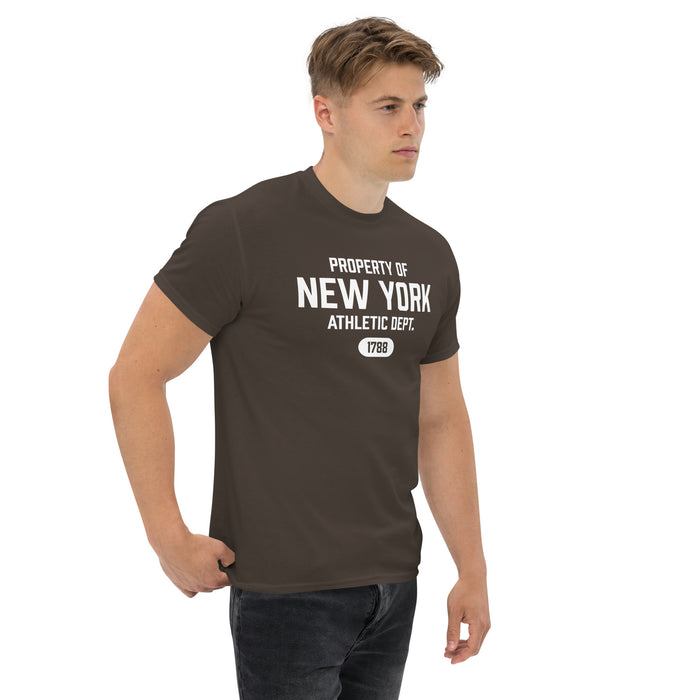 New York Athletic Dept Men's Classic T-Shirt (White Label)