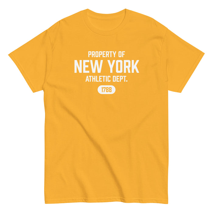 New York Athletic Dept Men's Classic Tee (White Label)