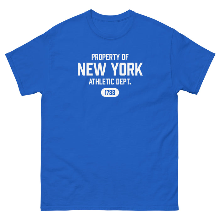 New York Athletic Dept Men's Classic T-Shirt (White Label)