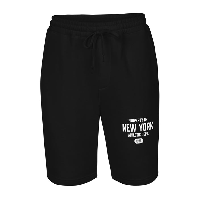 New Jersey Athletic Department Fleece Shorts for Men (White Label)