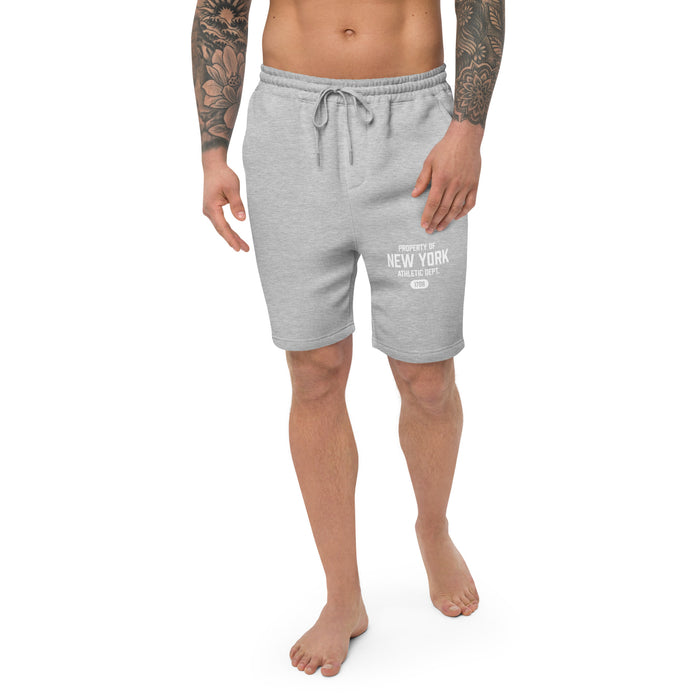New Jersey Athletic Department Fleece Shorts For Men (White Label)