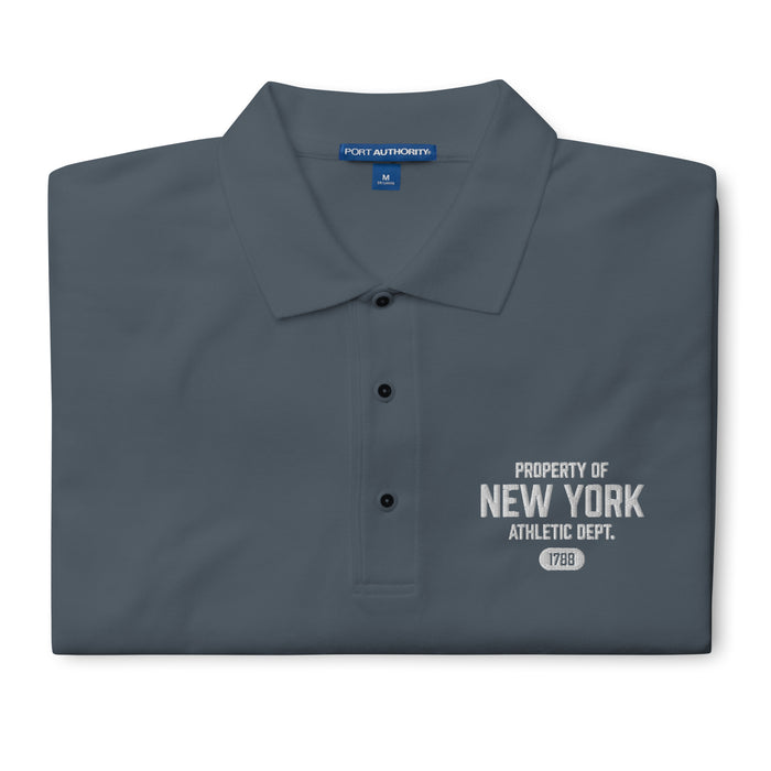 New York Athletic Dept Men's Premium Polo Shirt (White Label)