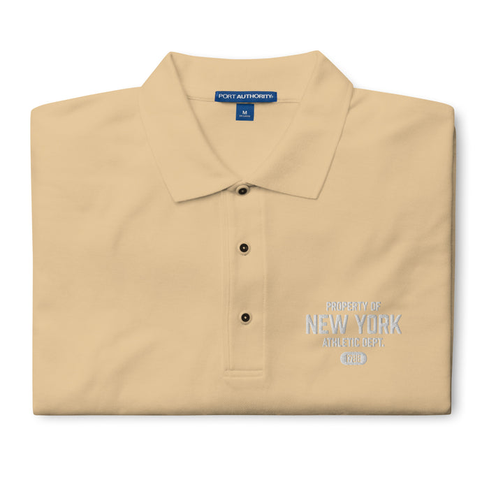 New York Athletic Dept Men's Premium Polo Shirt (White Label)