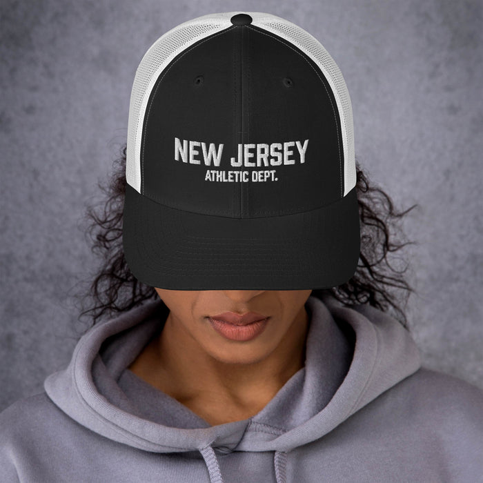 New Jersey Athletic Dept Retro Trucker Cap (White Label)