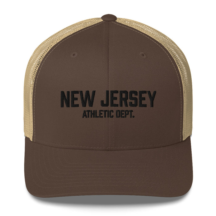 New Jersey Athletic Dept Retro Trucker Cap (Black Label)