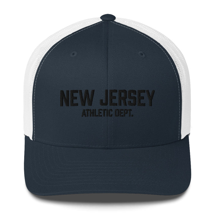 New Jersey Athletic Dept Retro Trucker Cap (Black Label)