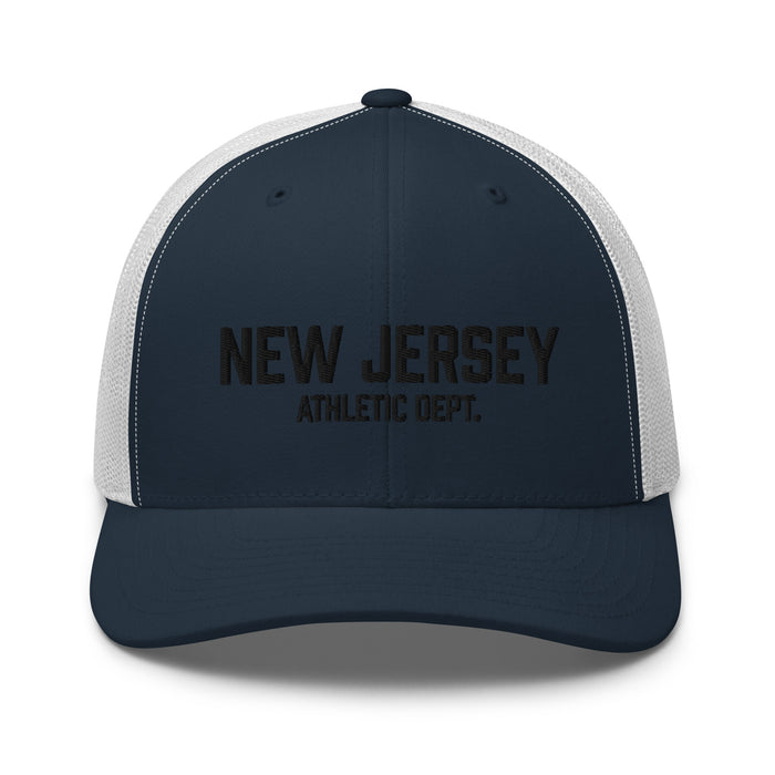 New Jersey Athletic Dept Retro Trucker Cap (Black Label)