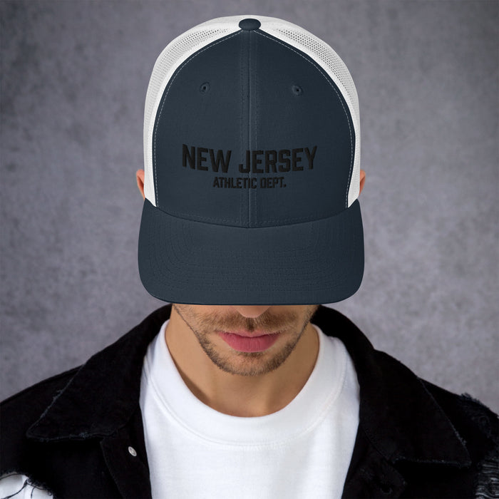 New Jersey Athletic Dept Retro Trucker Cap (Black Label)