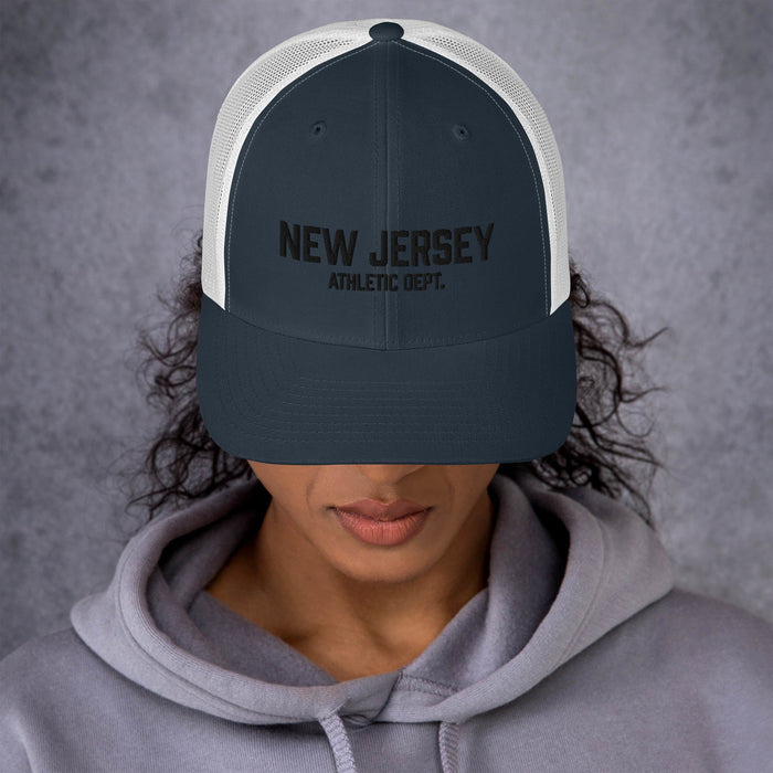 New Jersey Athletic Dept Retro Trucker Cap (Black Label)