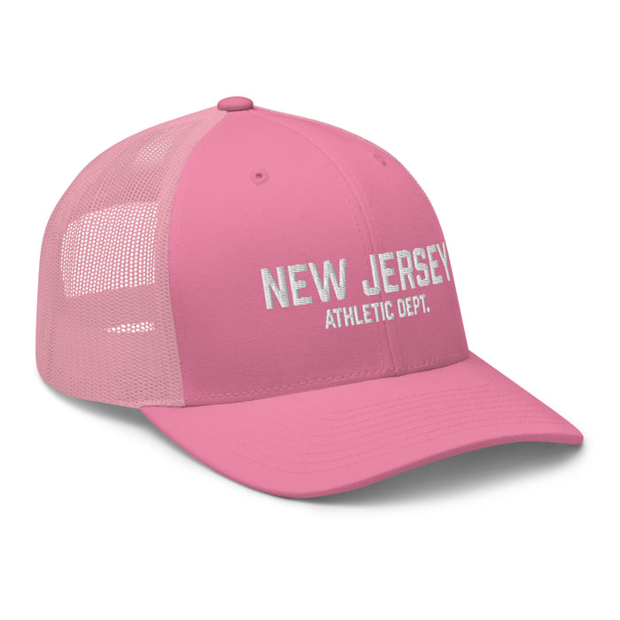New Jersey Athletic Dept Retro Trucker Cap (White Label)