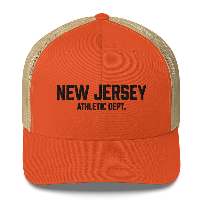 New Jersey Athletic Dept Retro Trucker Cap (Black Label)