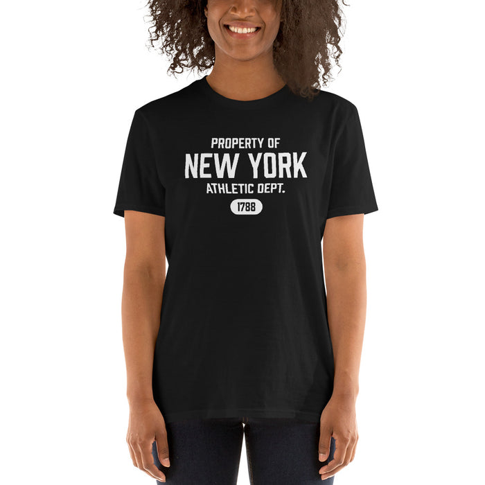 New York Athletic Dept Short-Sleeve Unisex T-Shirt (White Label)