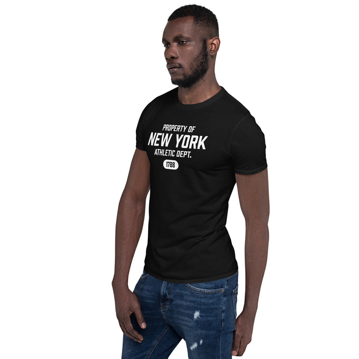 New York Athletic Dept Short-Sleeve Unisex T-Shirt (White Label)