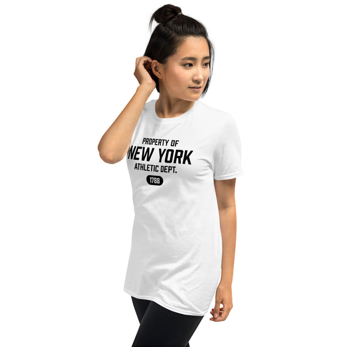 New York Athletic Dept Short-Sleeve Unisex T-Shirt (Black Label)