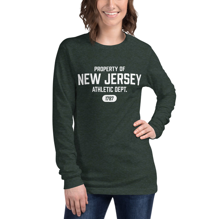 New Jersey Athletic Dept Long Sleeve T-Shirt (White Label)