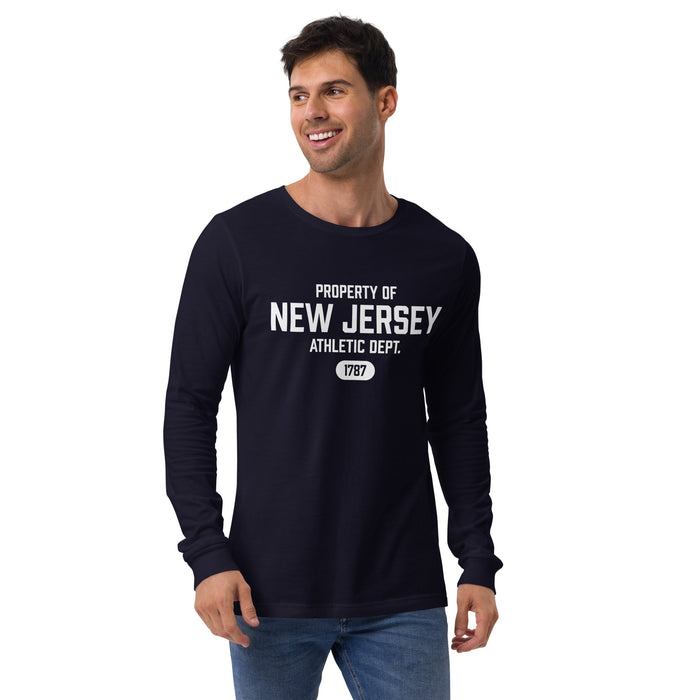 New Jersey Athletic Dept Long Sleeve T-Shirt (White Label)