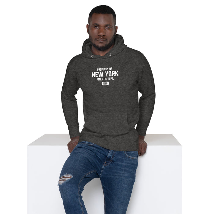 New York Athletic Dept Unisex Premium Hooded Sweatshirt (White Label)