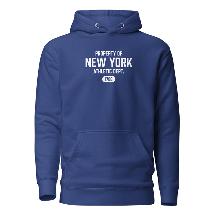 New York Athletic Dept Unisex Premium Hooded Sweatshirt (White Label)