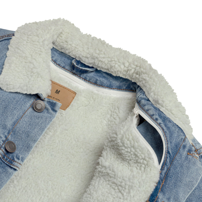 Star Showroom Unisex Denim Sherpa Jacket