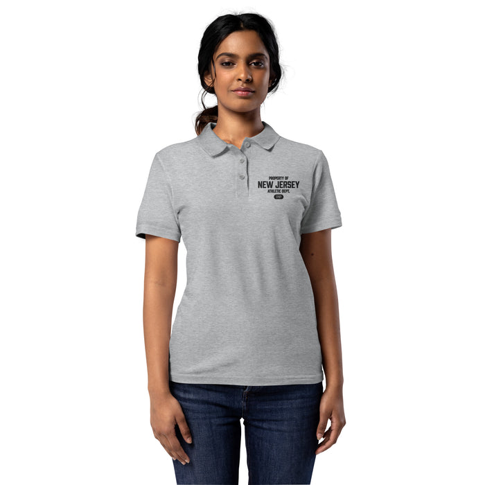 Women's New Jersey Athletic Department Embroidered Pique Polo Shirt