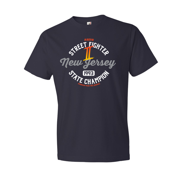 Street Fighter 2 NJ State Champ Crew Neck T-Shirt (Men's)
