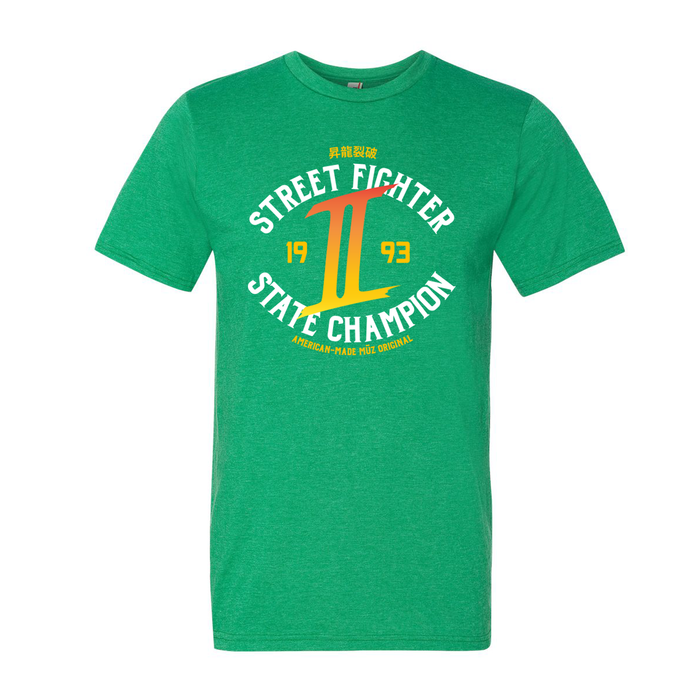 Street Fighter 2 State Champion Crew Neck T-Shirt (Men's)