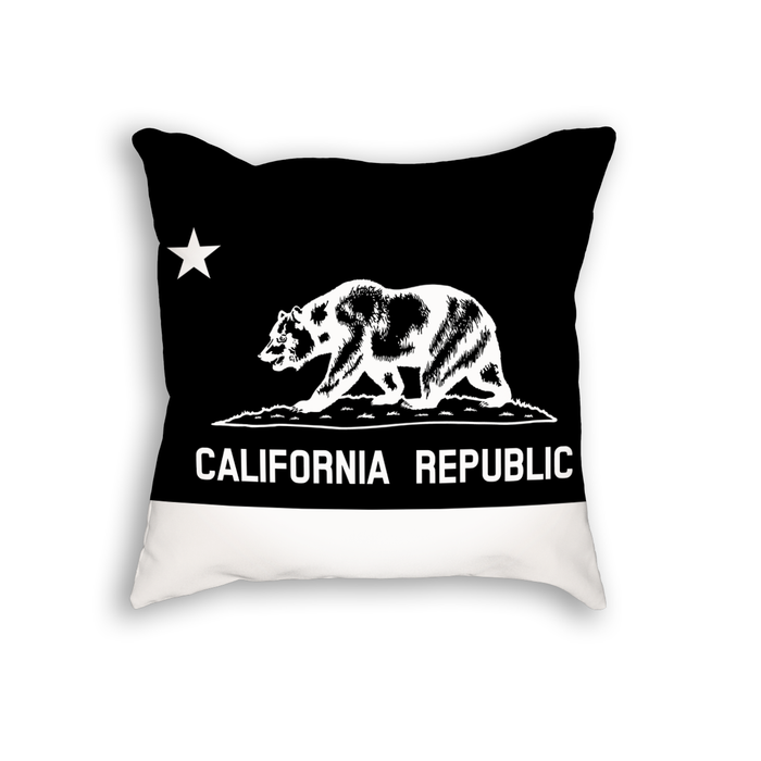 California Flag Throw Pillow