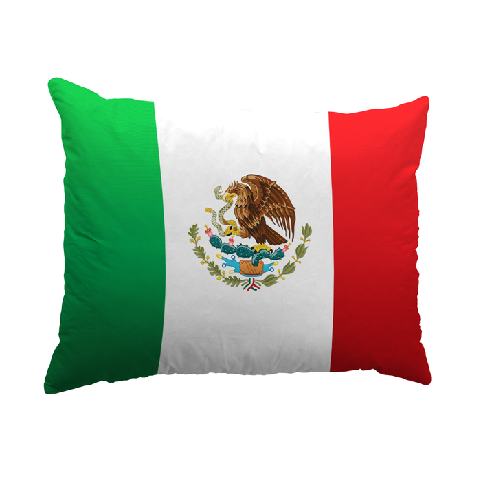 Mexico Flag Throw Pillow