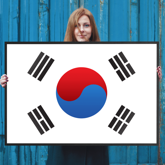 South Korea Flag Wall Art