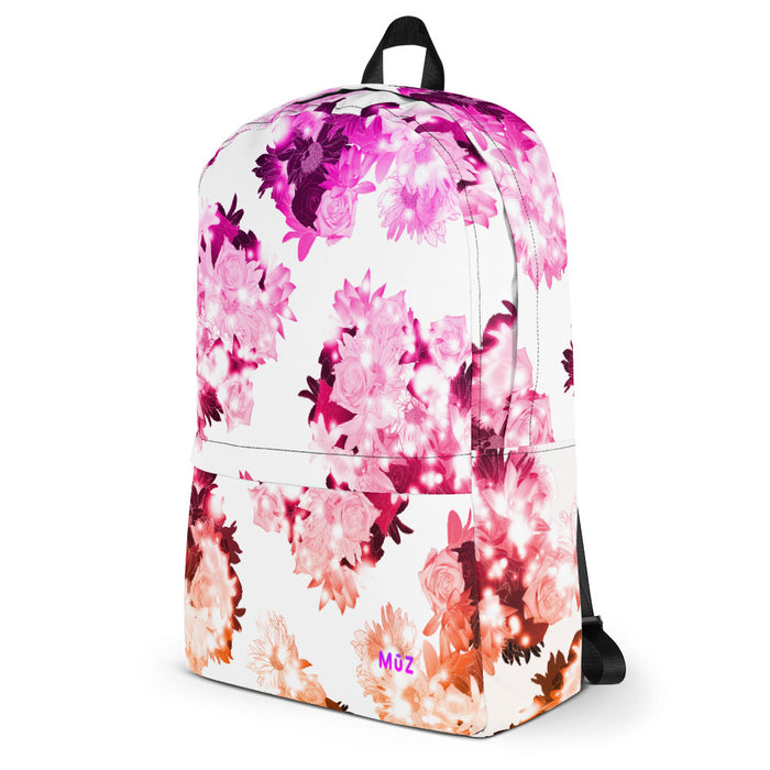 m ū z "Jade" Floral backpack
