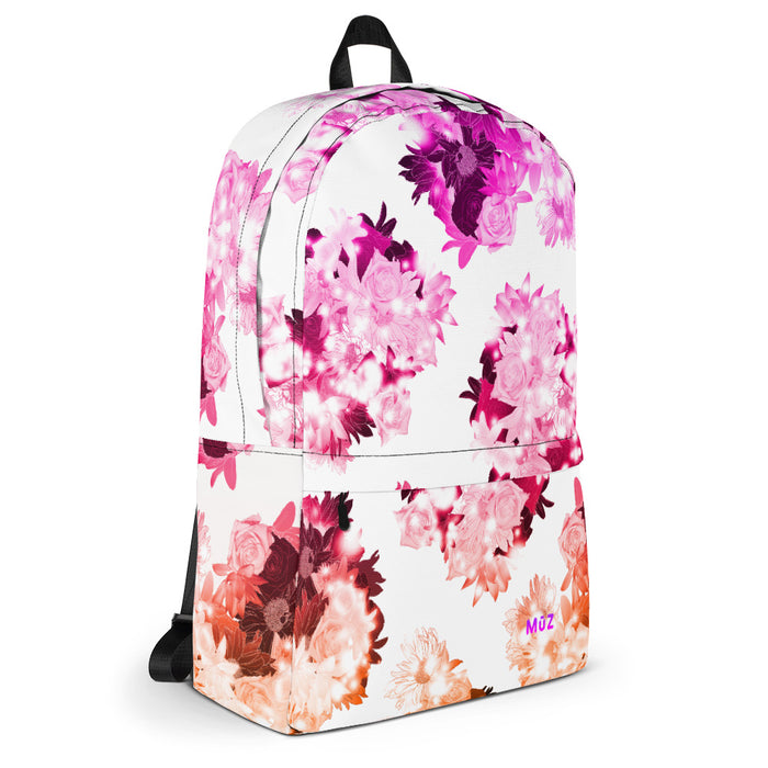 m ū z "Jade" Floral backpack
