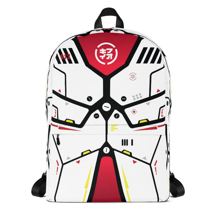 m ū z QīFō "White Flak" backpack