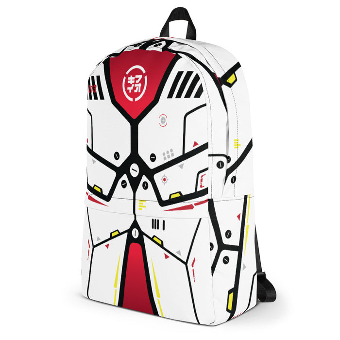 m ū z QīFō "White Flak" backpack